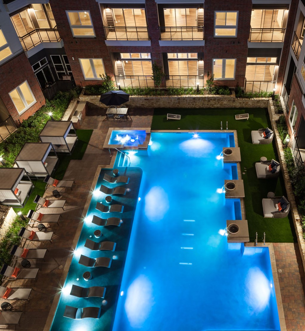 Aerial View Of Pool at Berkshire Pullman, Frisco, TX, 75034